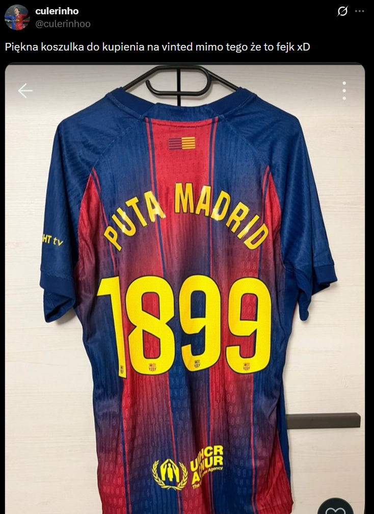 Taka KOSZULKA BARCELONY do kupienia na Vinted xD